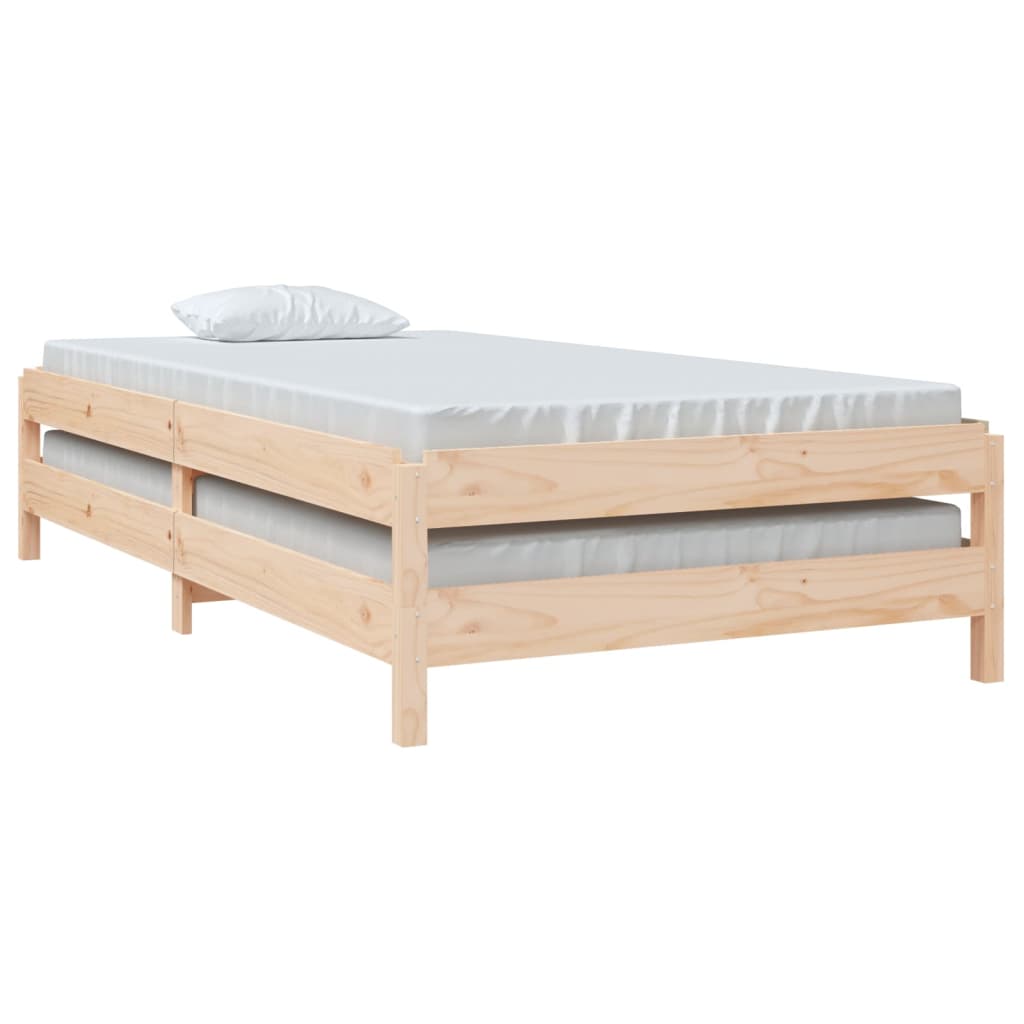 Bed stapelbaar 90x190 cm massief grenenhout