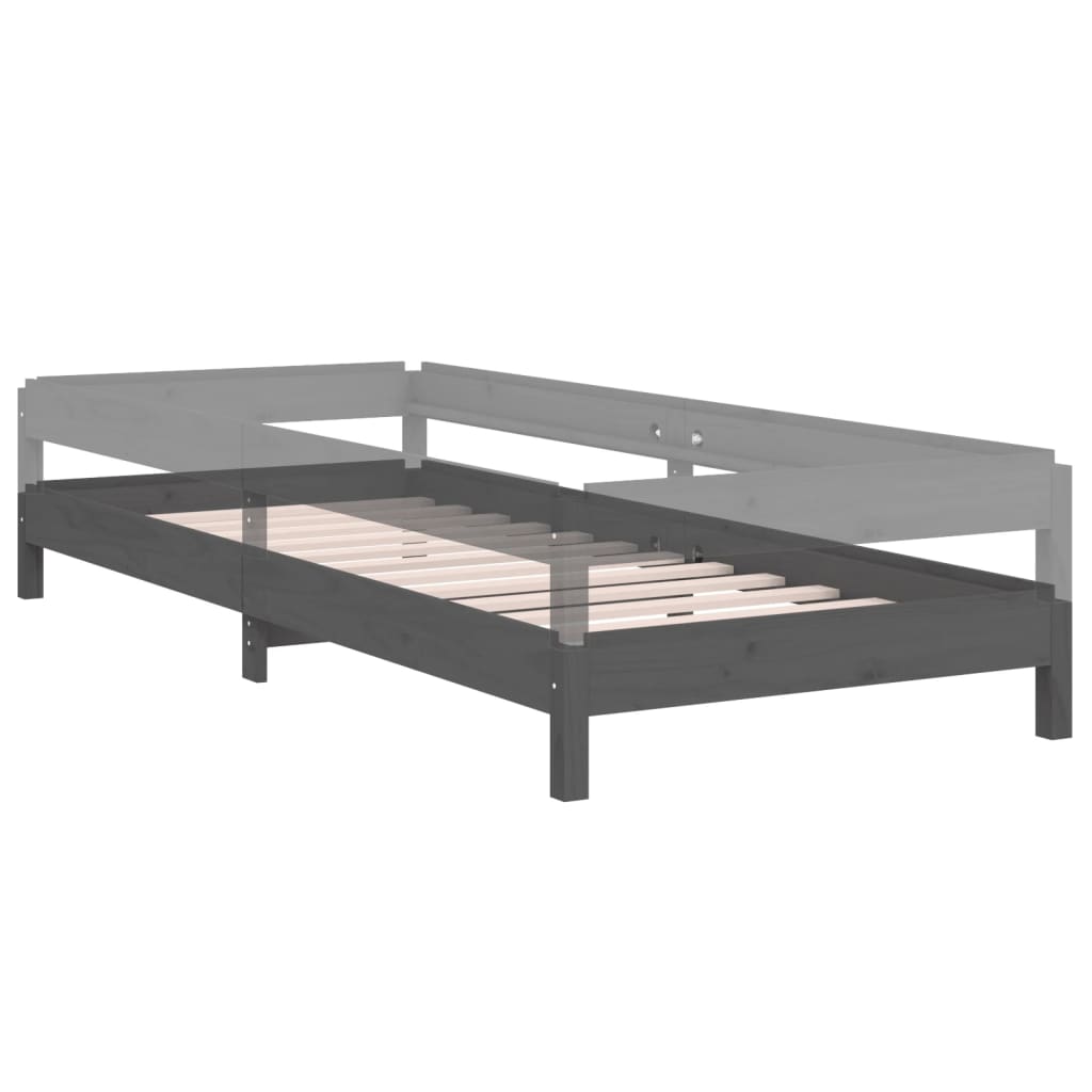 Bed stapelbaar 90x190 cm massief grenenhout