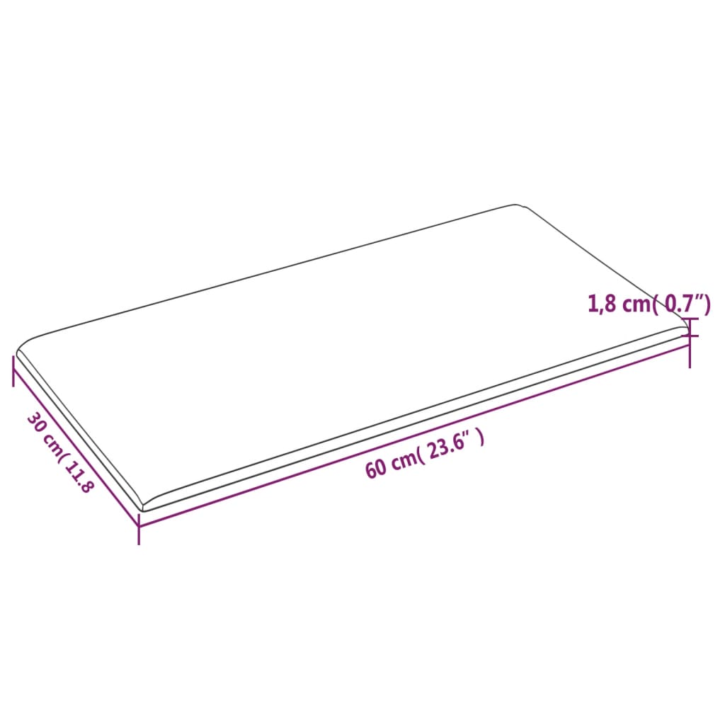 Wandpanelen 12 st 1,08 m² 60x15 cm fluweel