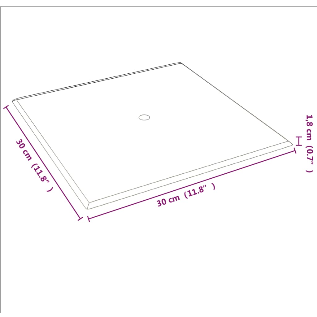 Wandpanelen 12 st 1,08 m² 30x30 cm stof donkergrijs