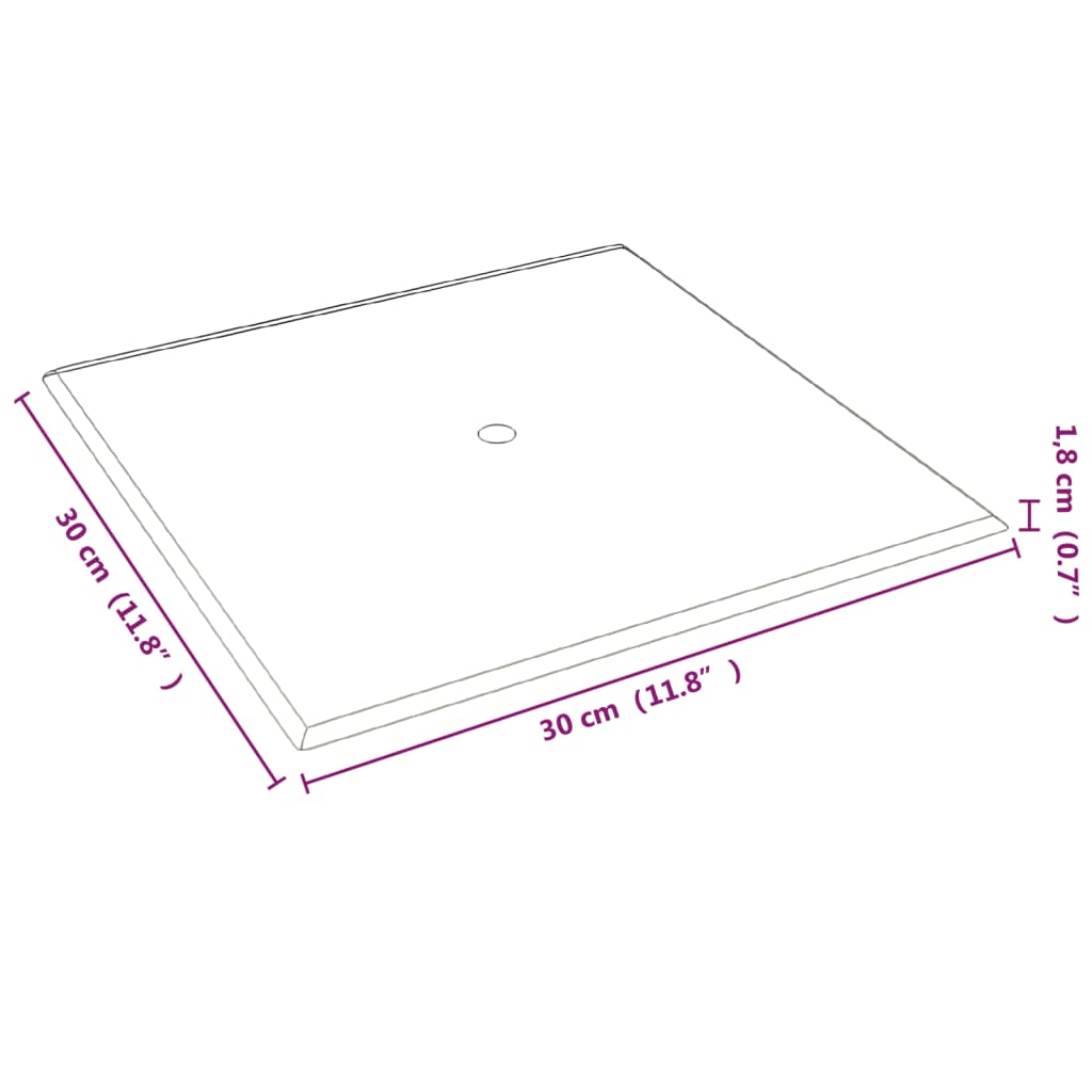 Wandpanelen 12 st 1,08 m² 30x30 cm stof donkergrijs