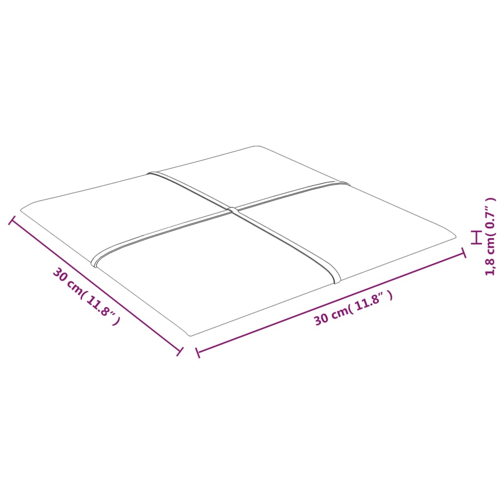 Wandpanelen 12 st 1,08 m² 60x15 cm stof