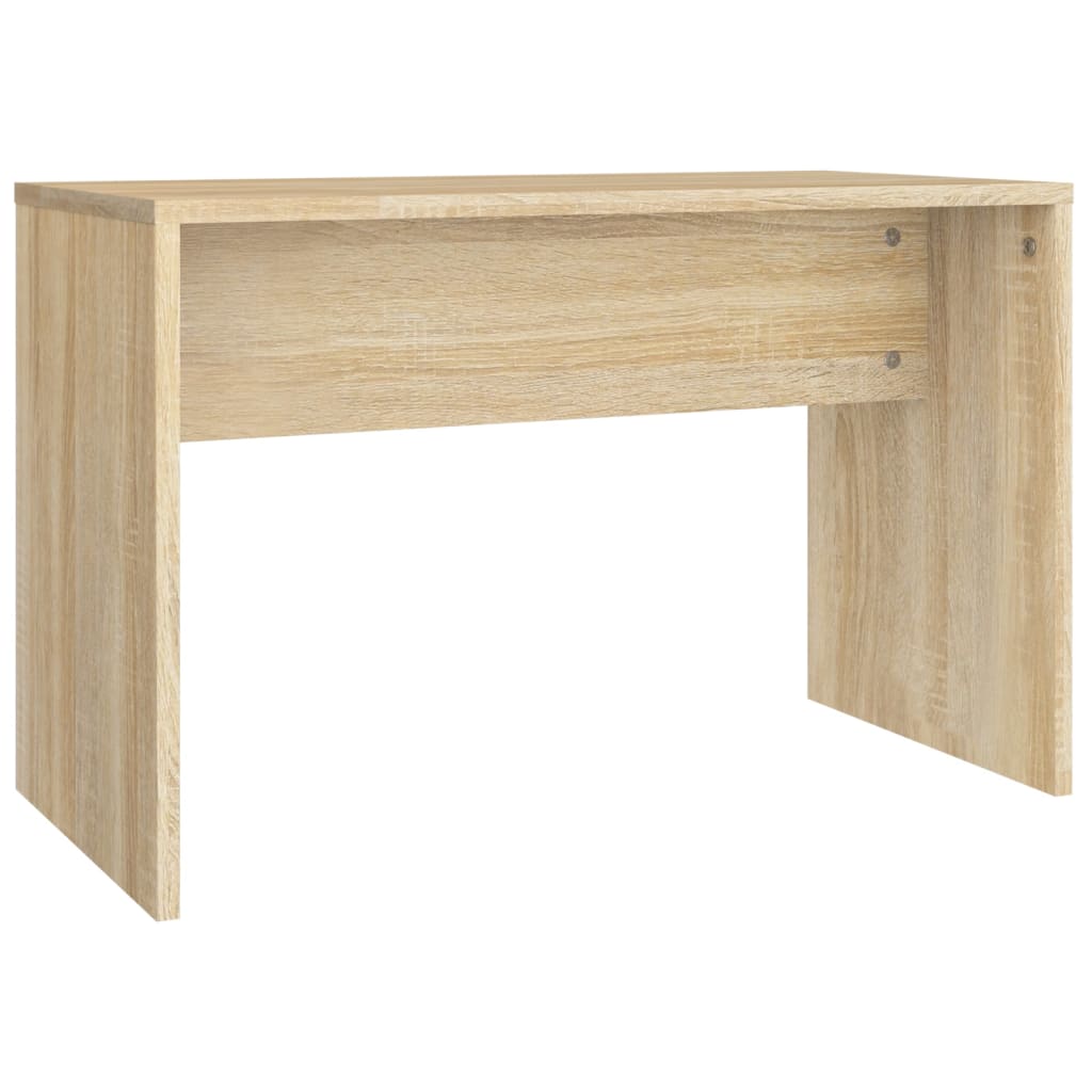 Kaptafelkruk 70x35x45 cm bewerkt hout eikenkleurig