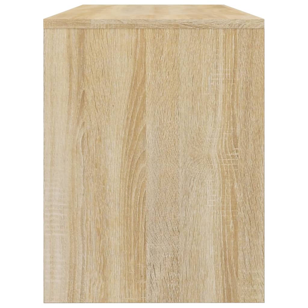 Kaptafelkruk 70x35x45 cm bewerkt hout eikenkleurig