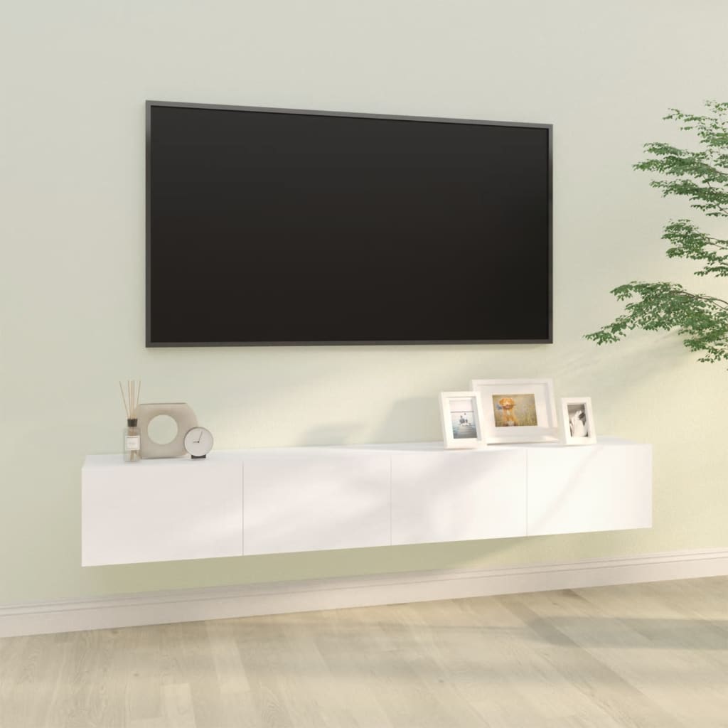 Tv-wandmeubels 2 st 100x30x30 cm hout eikenkleurig