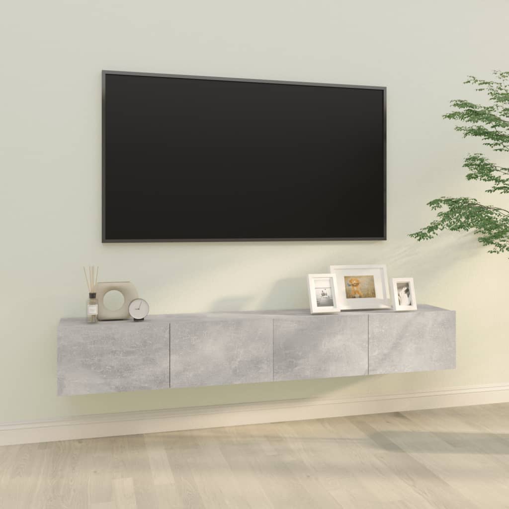 Tv-wandmeubels 2 st 100x30x30 cm hout bruin eikenkleurig