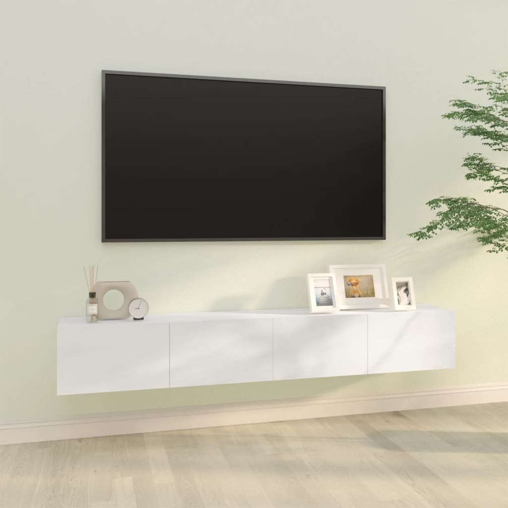 Tv-wandmeubels 2 st 100x30x30 cm hout bruin eikenkleurig