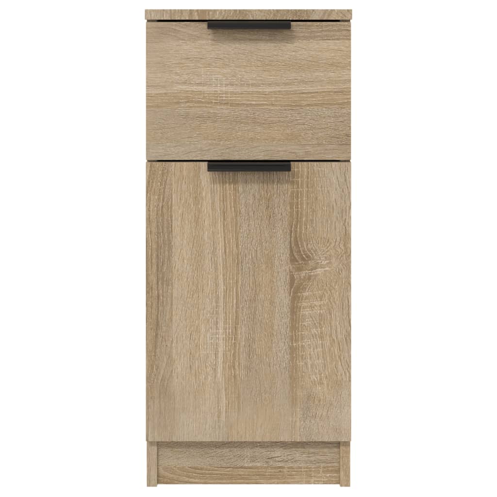 Dressoirs 2 st 30x30x70 cm bewerkt hout