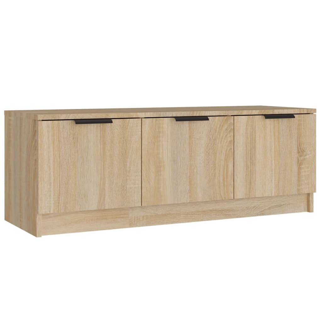 Tv-meubel 102x35x36,5 cm bewerkt hout