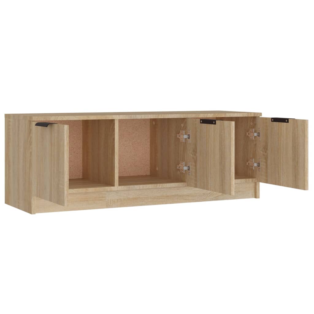 Tv-meubel 102x35x36,5 cm bewerkt hout