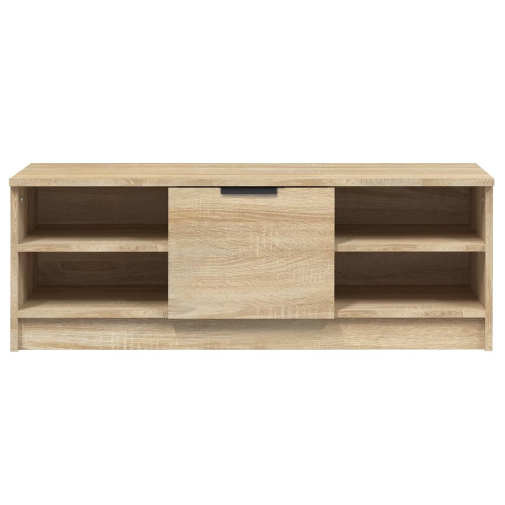 Tv-meubel 102x35,5x36,5 cm bewerkt hout eikenkleurig