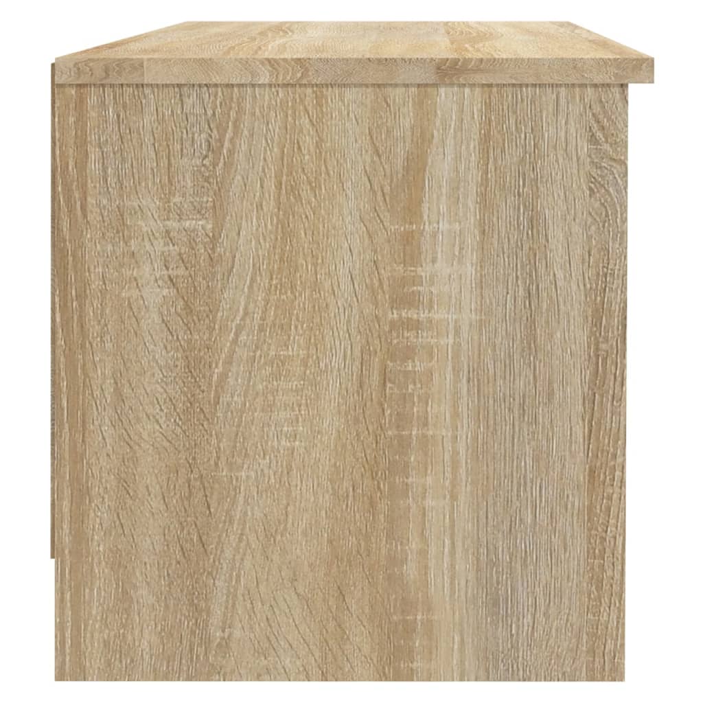 Tv-meubel 102x35,5x36,5 cm bewerkt hout eikenkleurig