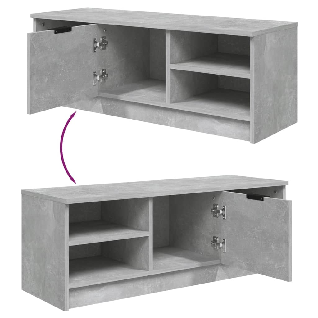 Tv-meubel 102x35,5x36,5 cm bewerkt hout eikenkleurig