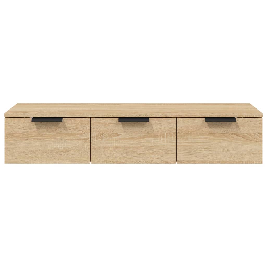 Wandkast 102x30x20 cm bewerkt hout