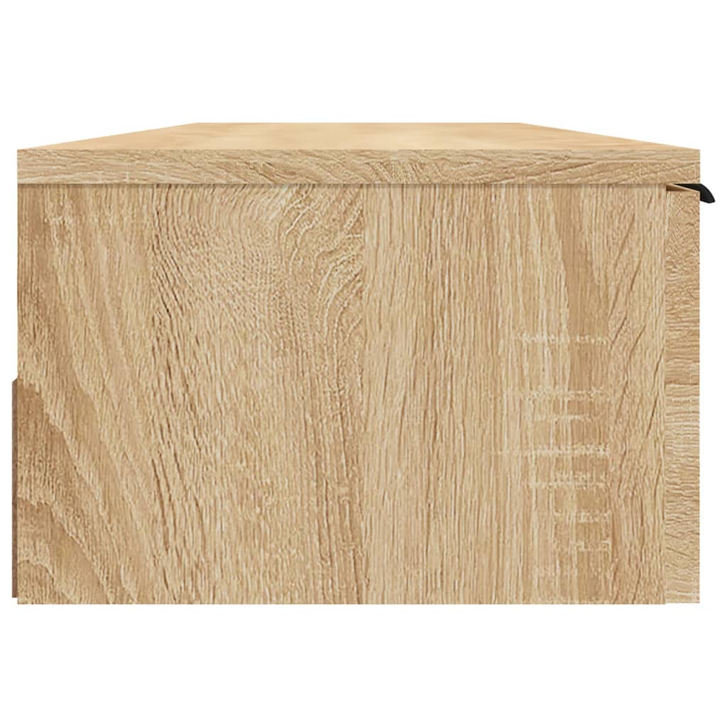 Wandkast 102x30x20 cm bewerkt hout hoogglans wit