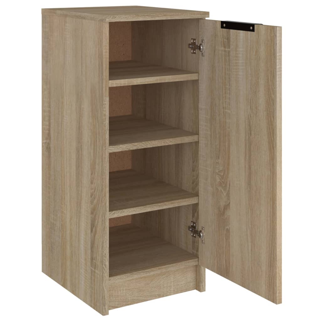 Schoenenkast 30x35x70 cm bewerkt hout eikenkleurig