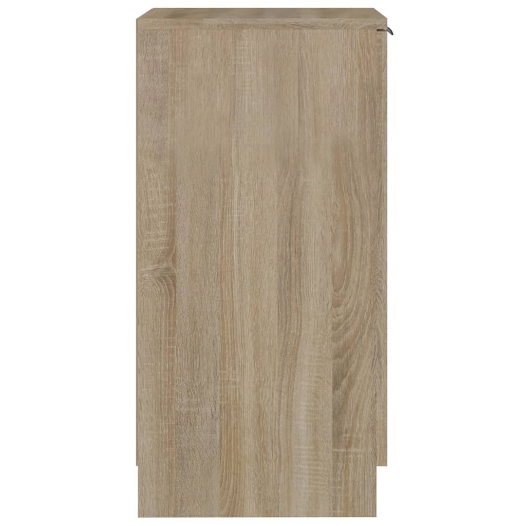 Schoenenkast 30x35x70 cm bewerkt hout eikenkleurig