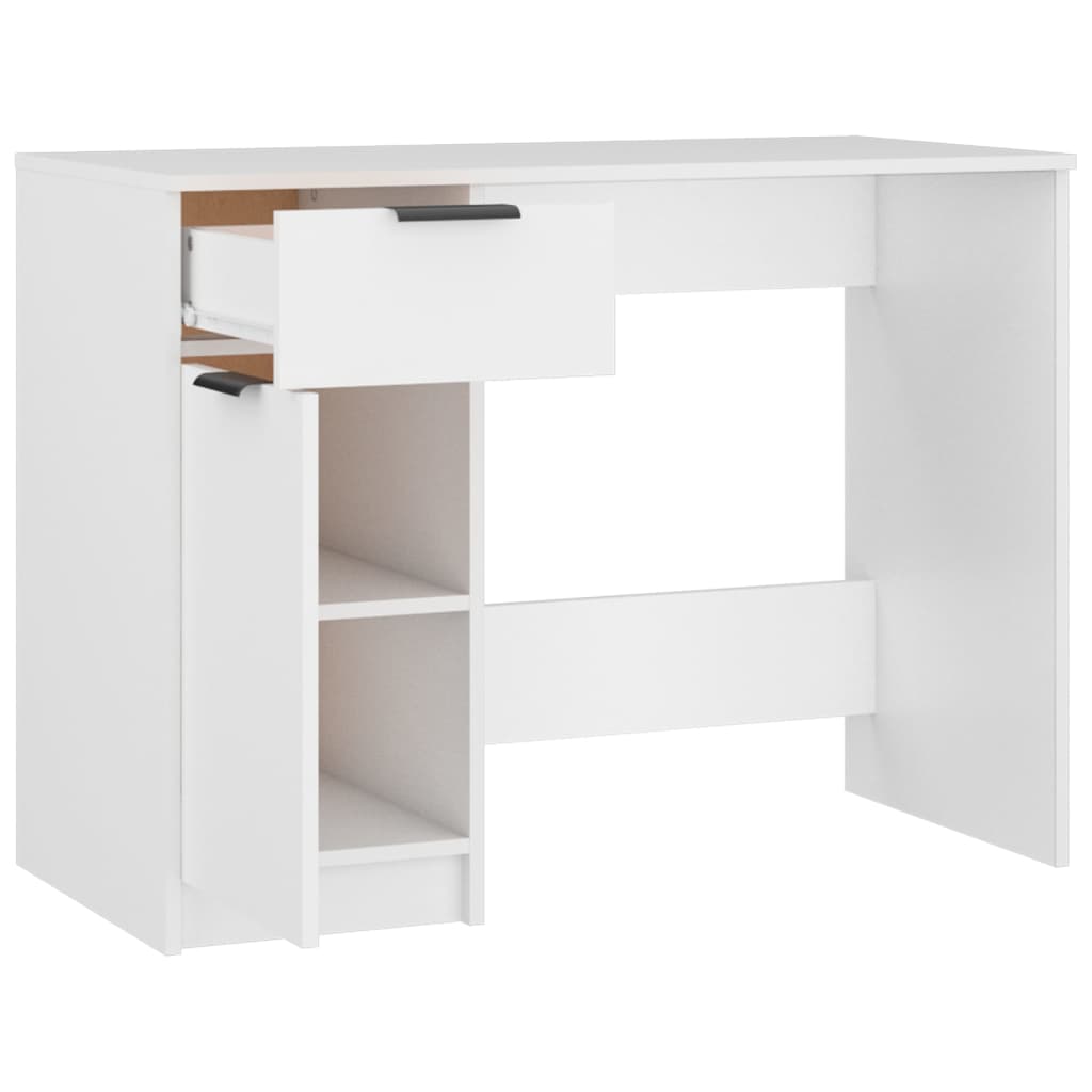 Bureau 100x50x75 cm bewerkt hout eikenkleurig