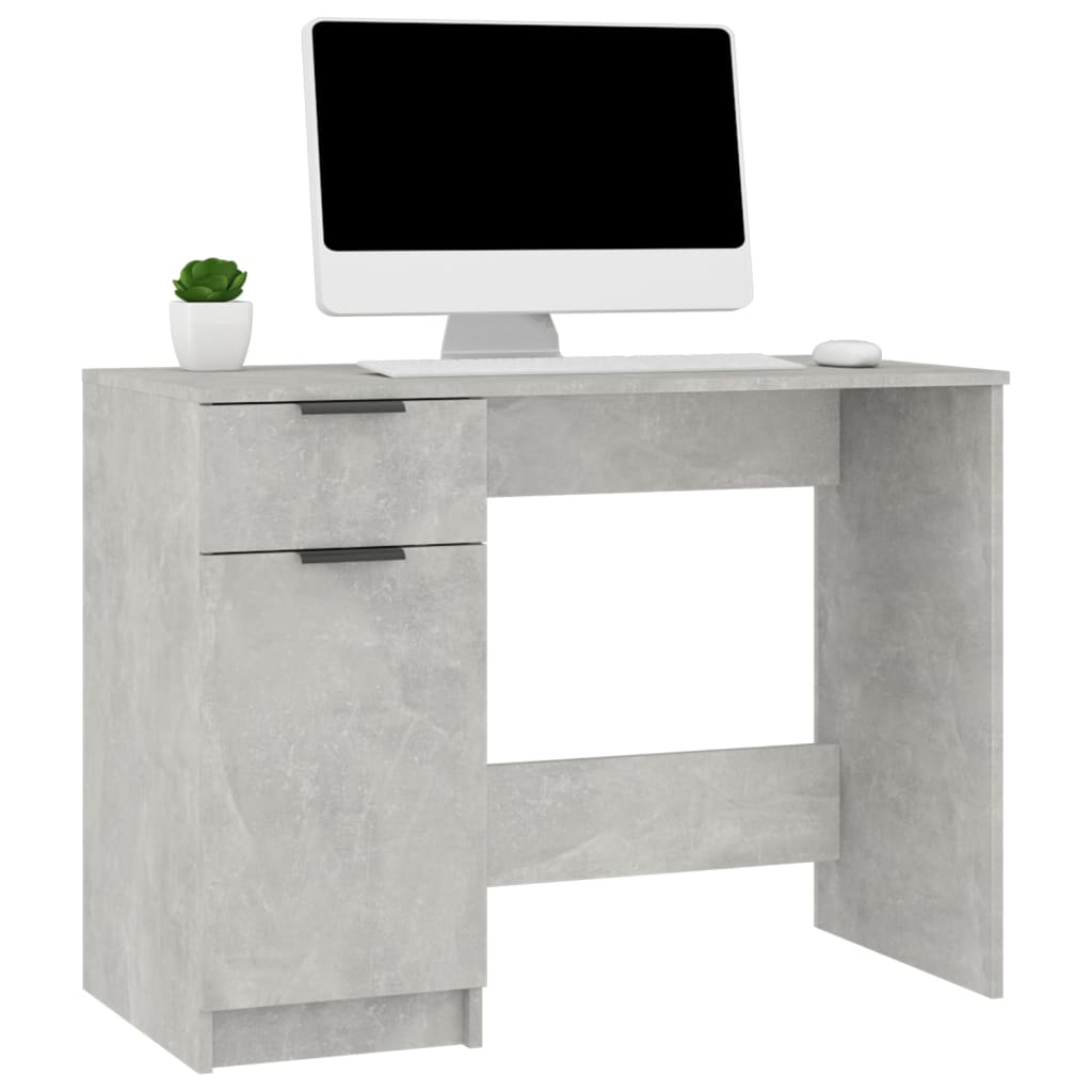 Bureau 100x50x75 cm bewerkt hout eikenkleurig