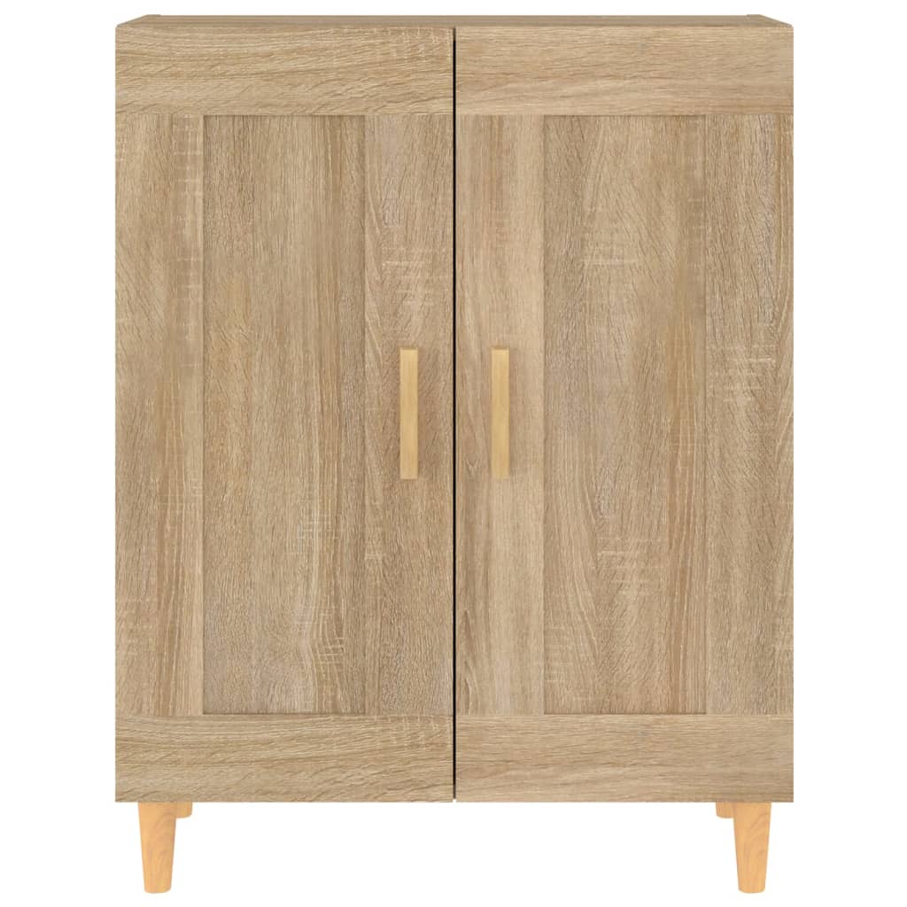 Dressoir 69,5x34x90 cm bewerkt hout eikenkleurig