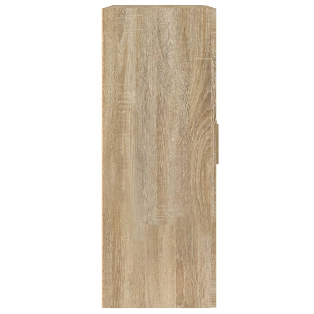 Wandkast 69,5x32,5x90 cm bewerkt hout