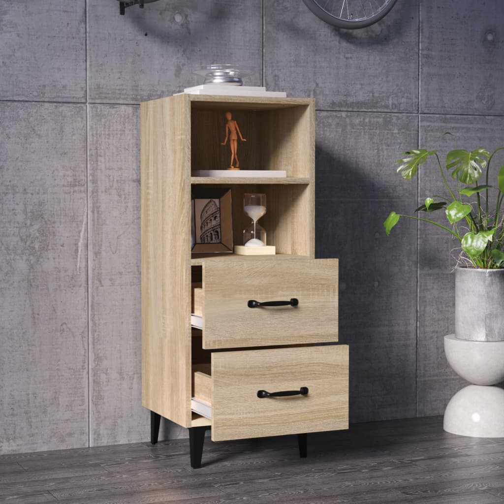 Dressoir 34,5x34x90 cm bewerkt hout