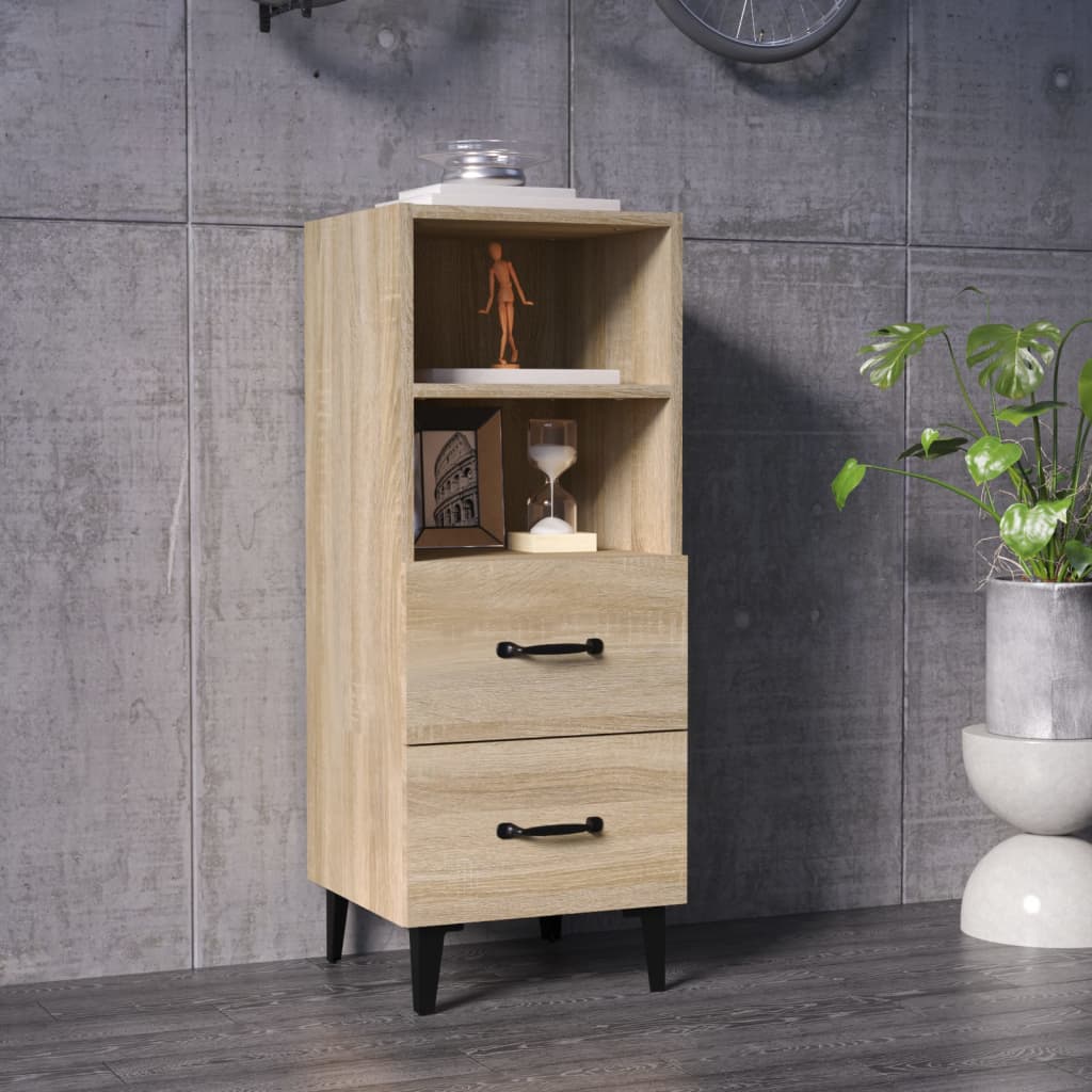 Dressoir 34,5x34x90 cm bewerkt hout