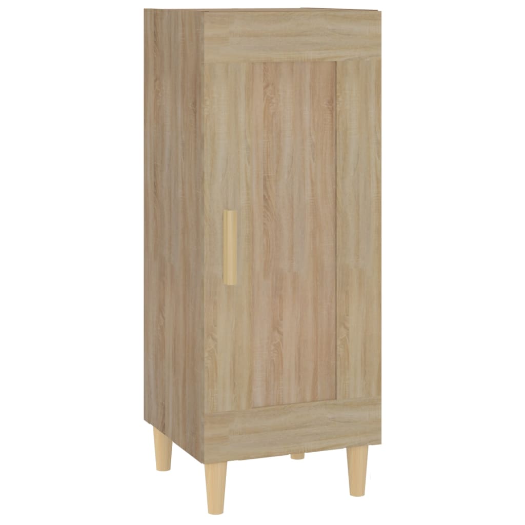 Dressoir 34,5x34x90 cm bewerkt hout eikenkleurig