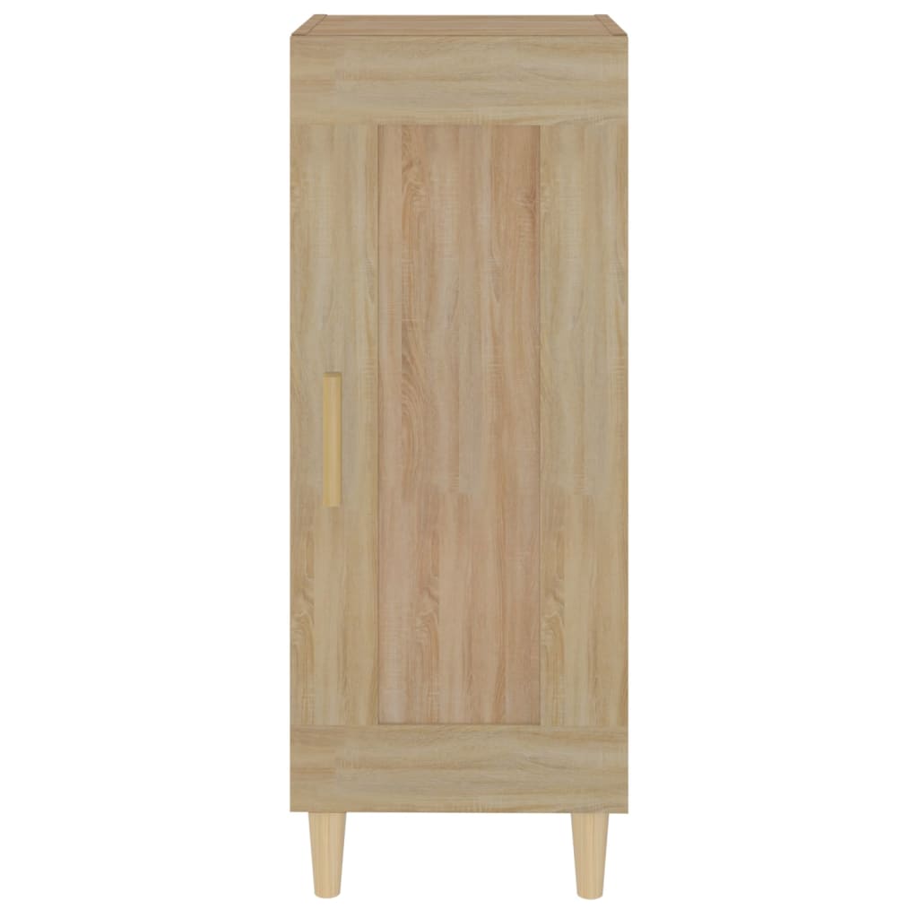 Dressoir 34,5x34x90 cm bewerkt hout eikenkleurig