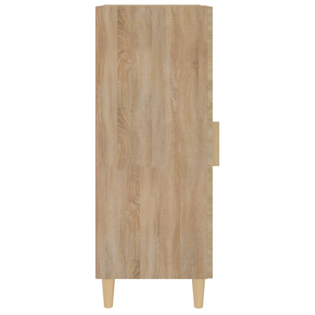 Dressoir 34,5x34x90 cm bewerkt hout eikenkleurig