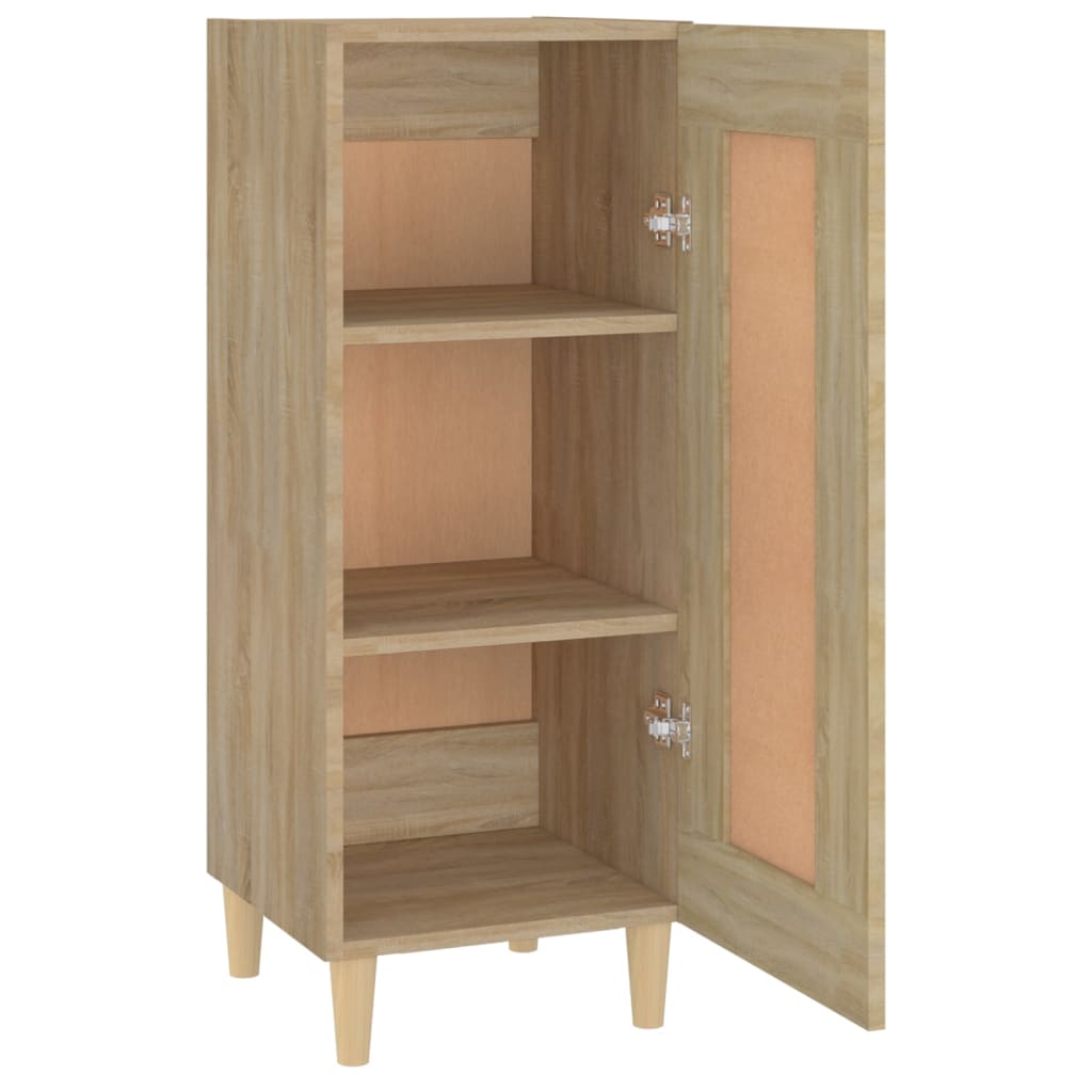 Dressoir 34,5x34x90 cm bewerkt hout eikenkleurig