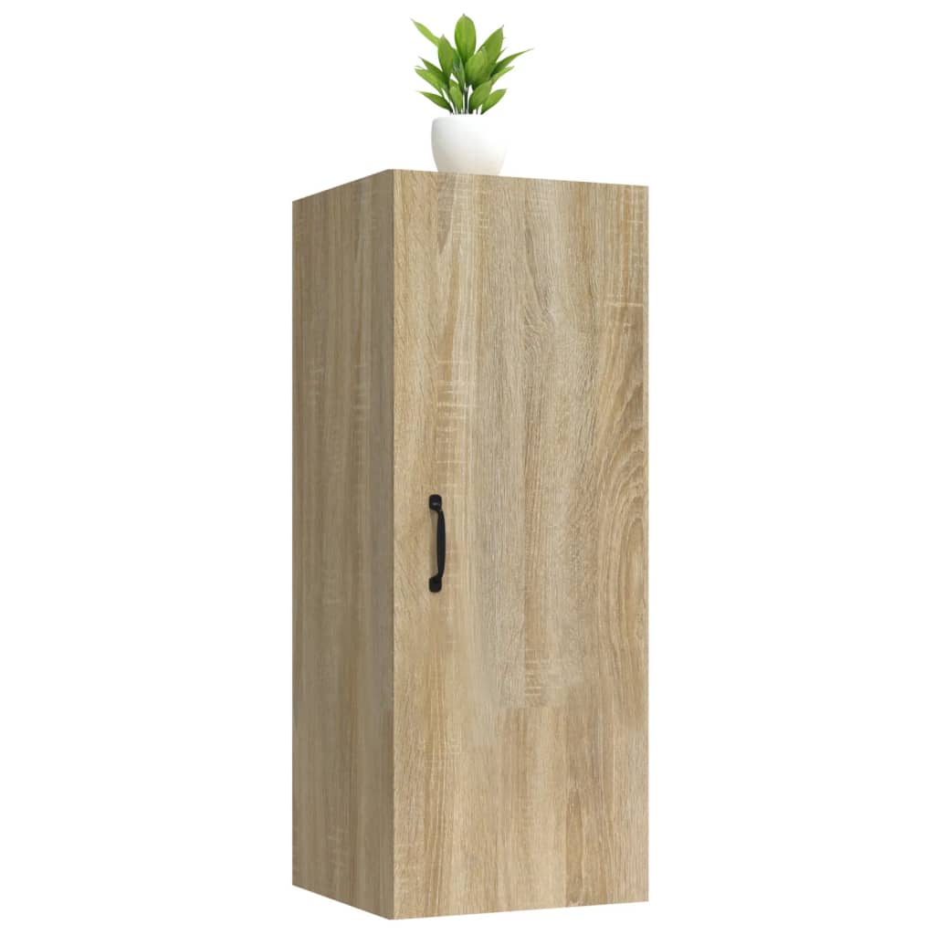 Wandkast 34,5x34x90 cm bewerkt hout