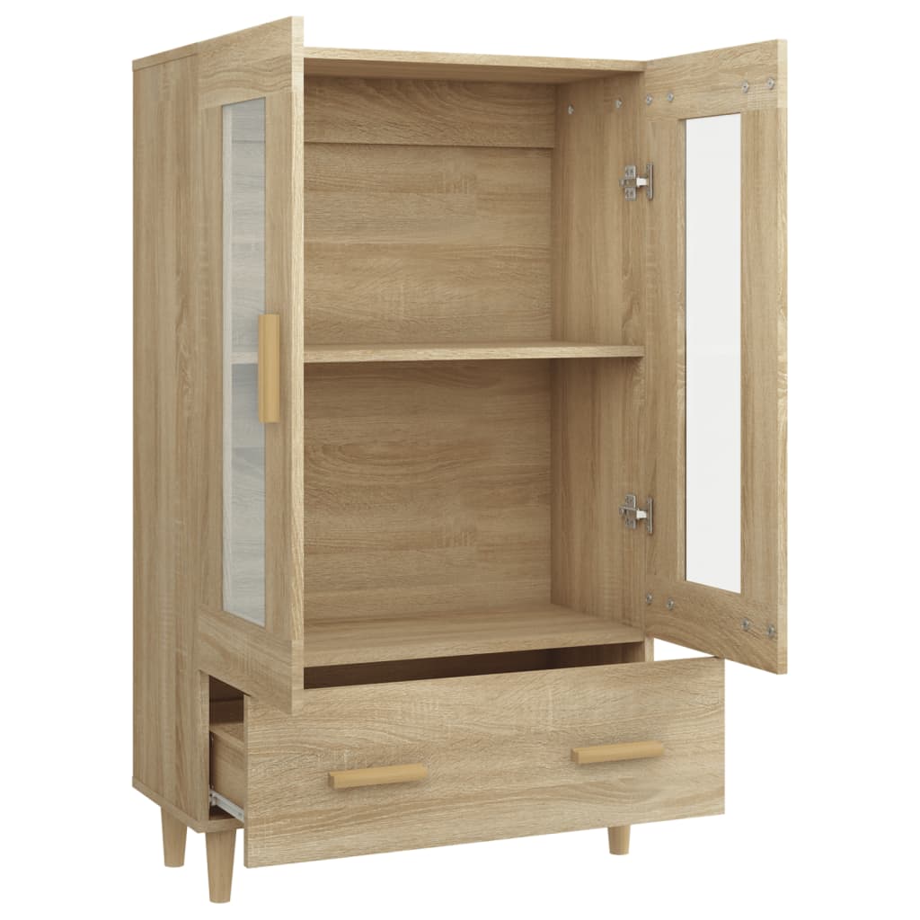 Hoge kast 70x31x115 cm bewerkt hout