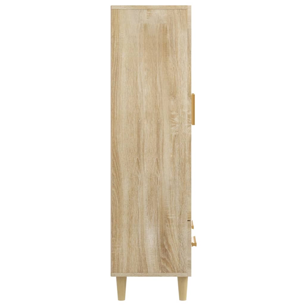 Hoge kast 70x31x115 cm bewerkt hout