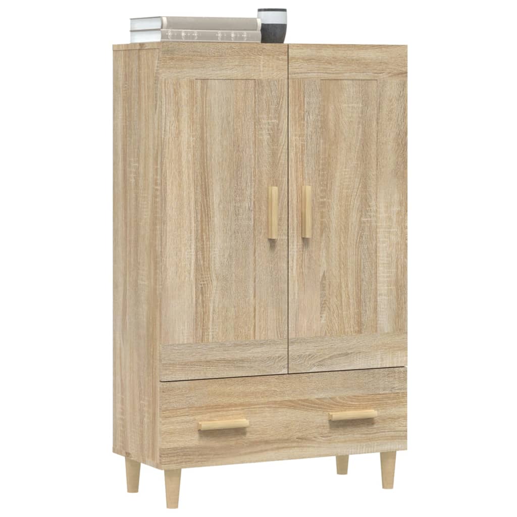 Hoge kast 70x31x115 cm bewerkt hout