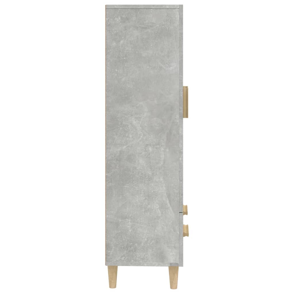 Hoge kast 70x31x115 cm bewerkt hout