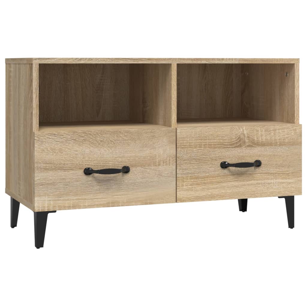 Tv-meubel 80x36x50 cm bewerkt hout