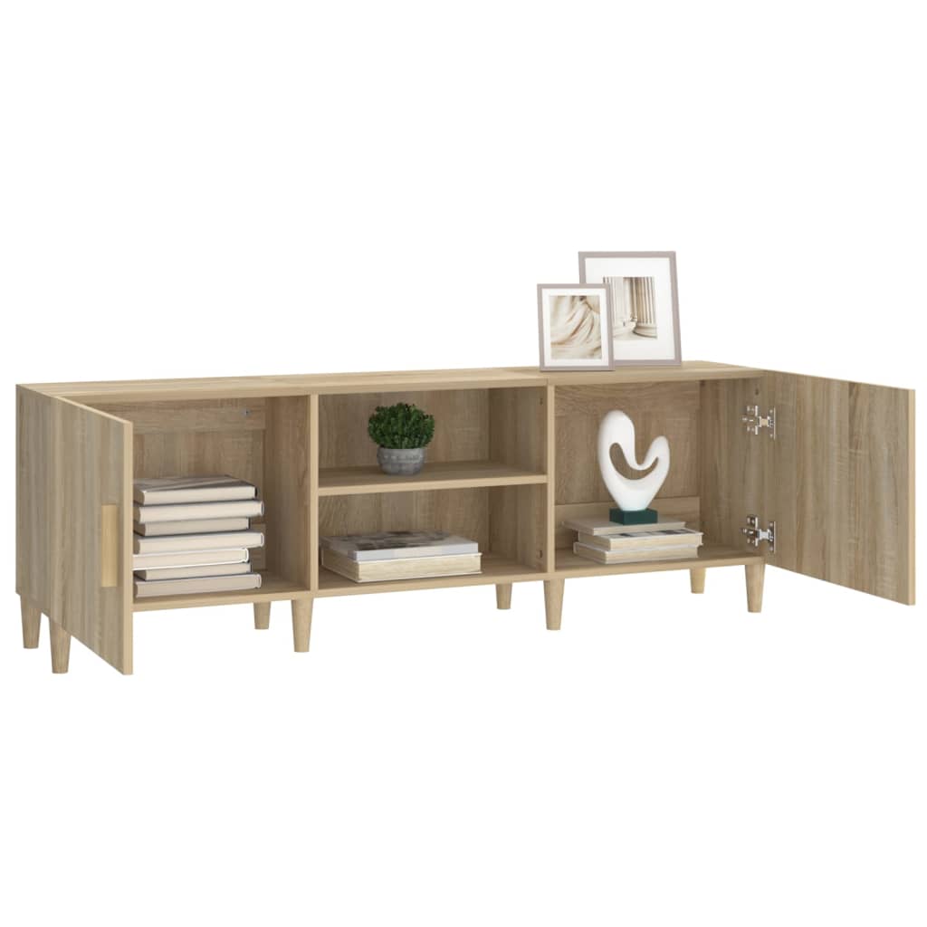 Tv-meubel 150x30x50 cm bewerkt hout