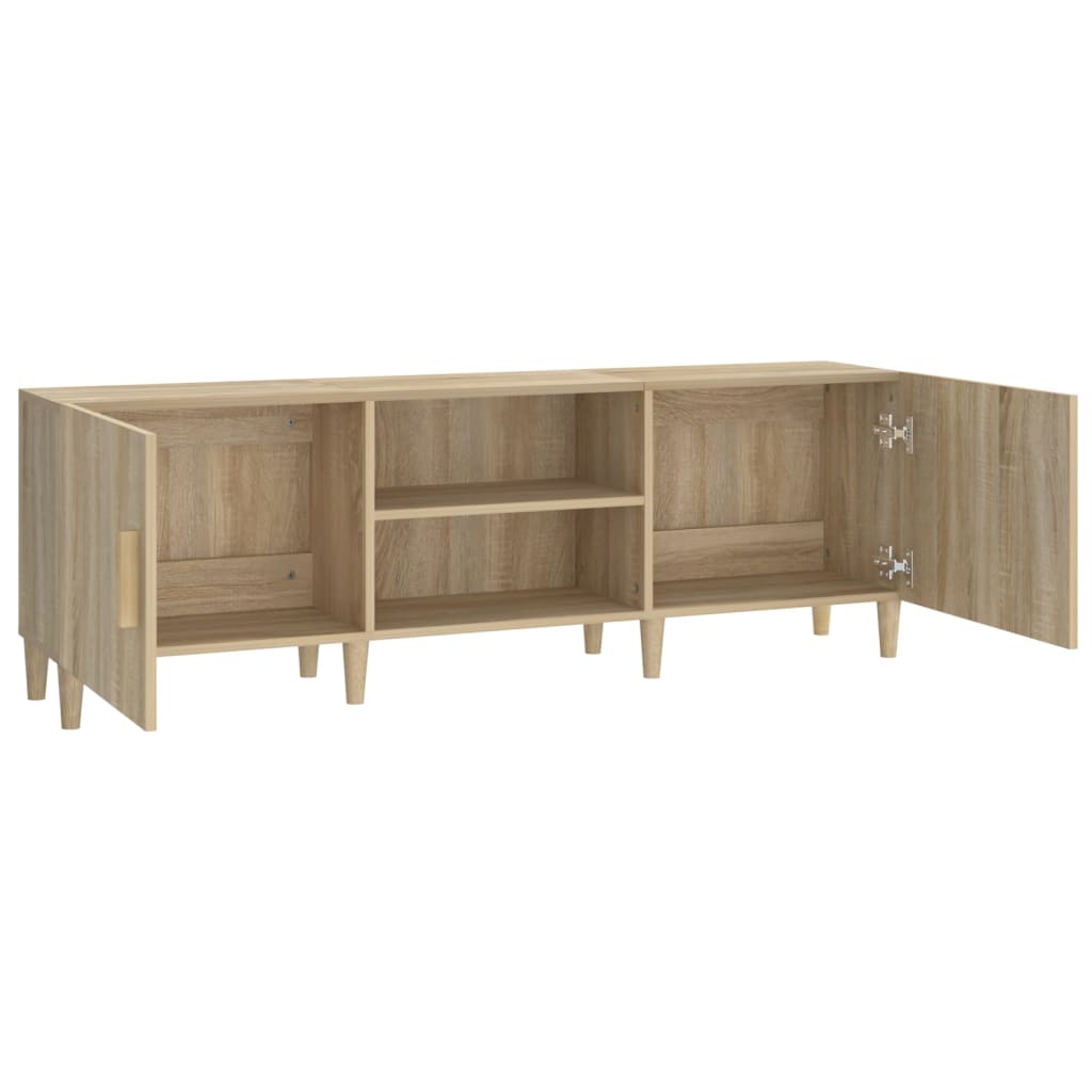 Tv-meubel 150x30x50 cm bewerkt hout