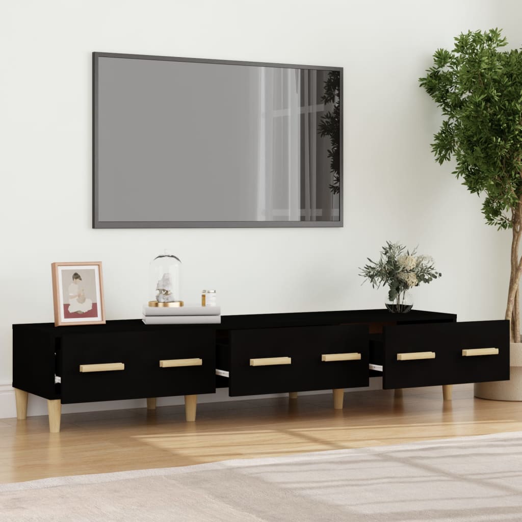 Tv-meubel 150x34,5x30 cm bewerkt hout