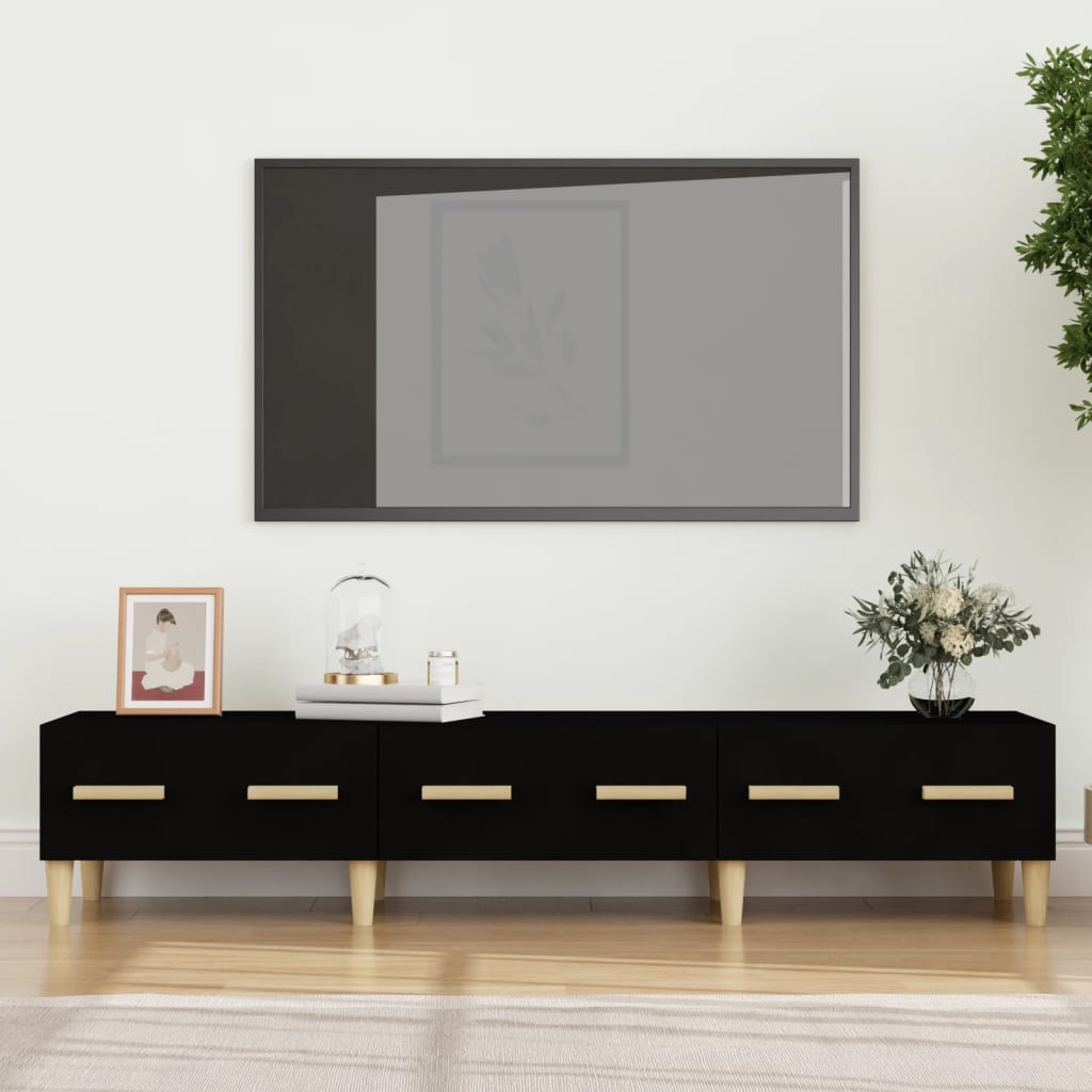 Tv-meubel 150x34,5x30 cm bewerkt hout