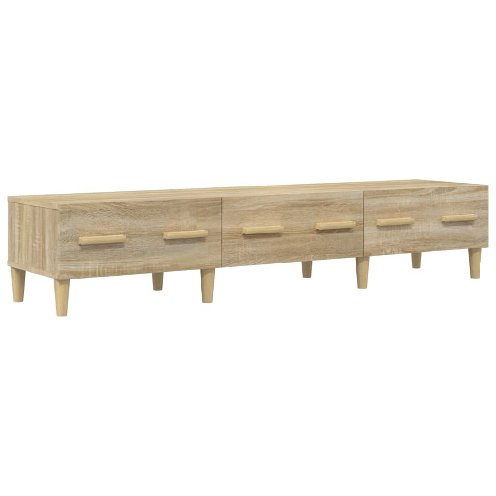 Tv-meubel 150x34,5x30 cm bewerkt hout