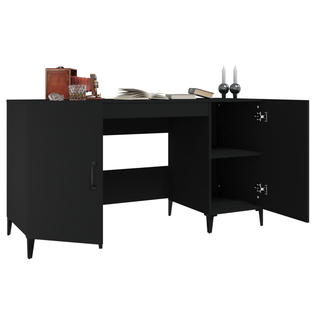 Bureau 140x50x75 cm bewerkt hout