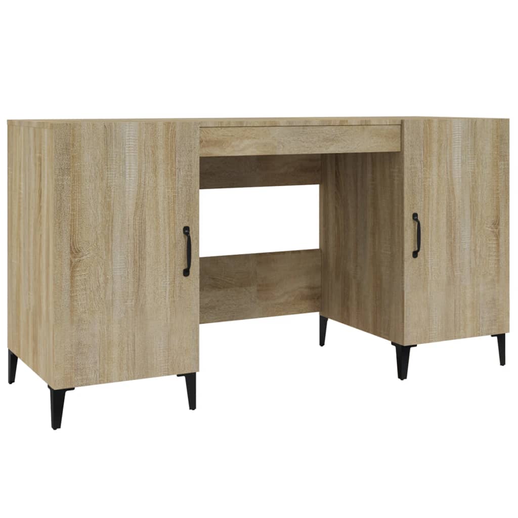 Bureau 140x50x75 cm bewerkt hout