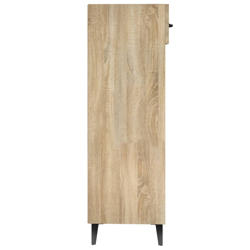 Schoenenkast 30x35x105 cm bewerkt hout eikenkleurig