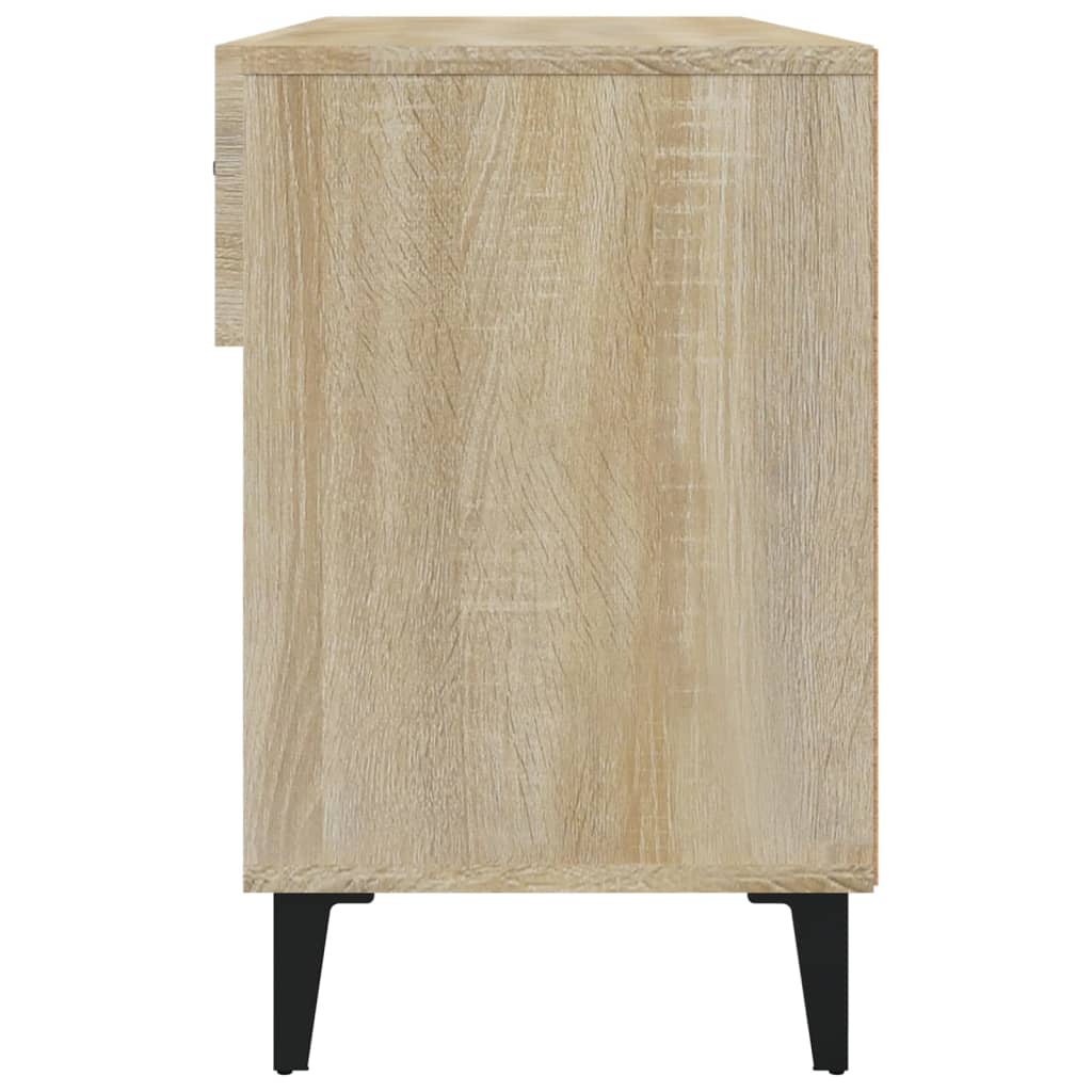 Schoenenkast 102x35x55 cm bewerkt hout bruin eikenkleur