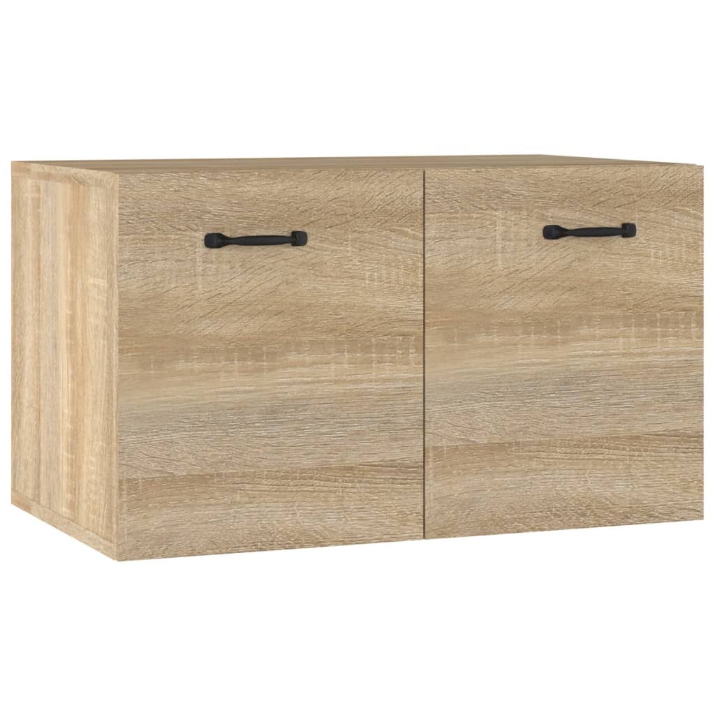 Wandkast 60x36,5x35 cm bewerkt hout eikenkleurig