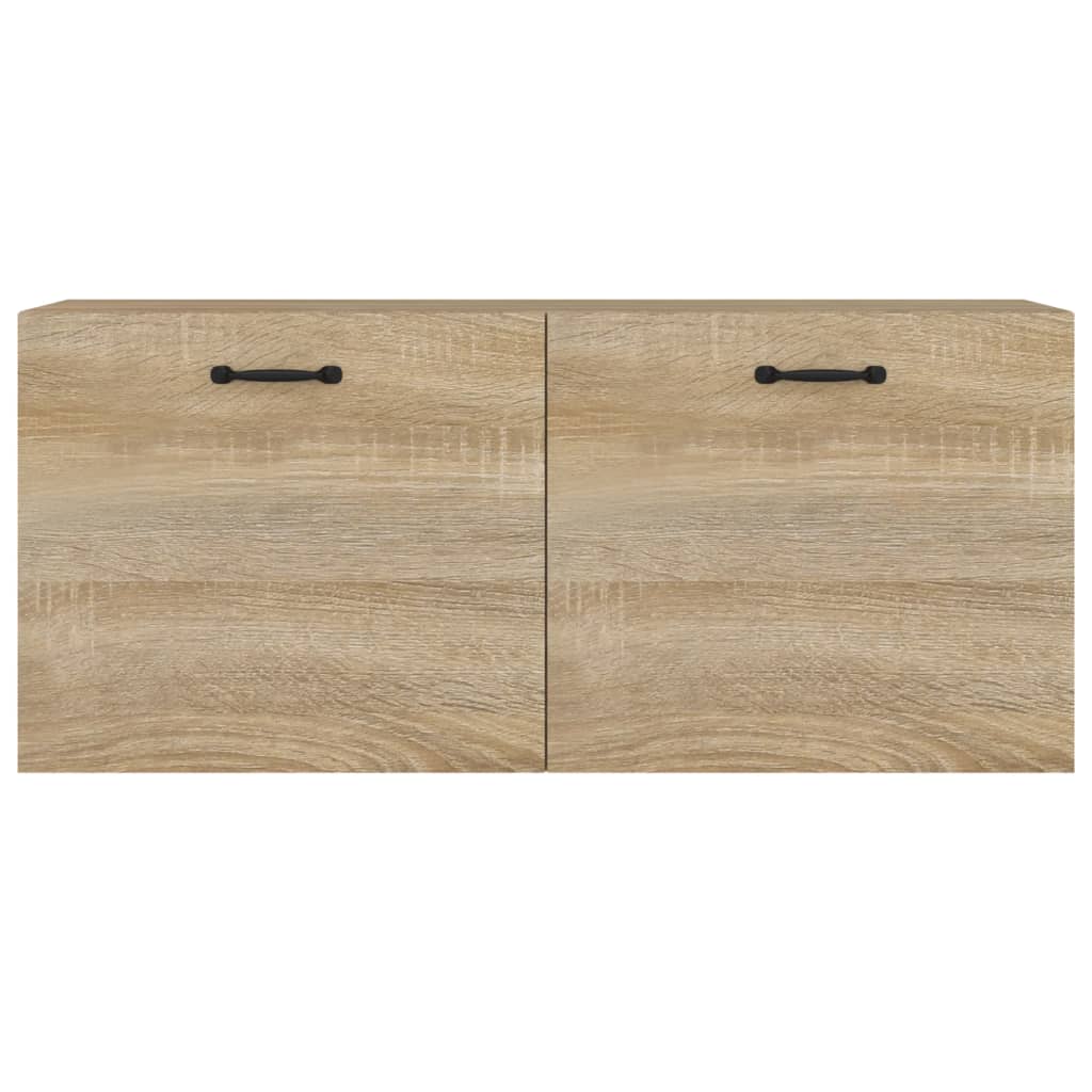 Wandkast 80x36,5x35 cm bewerkt hout