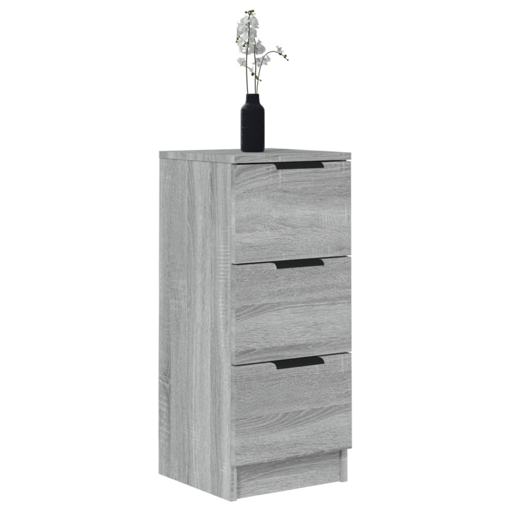 Dressoirs 2 st 30x30x70 cm bewerkt hout