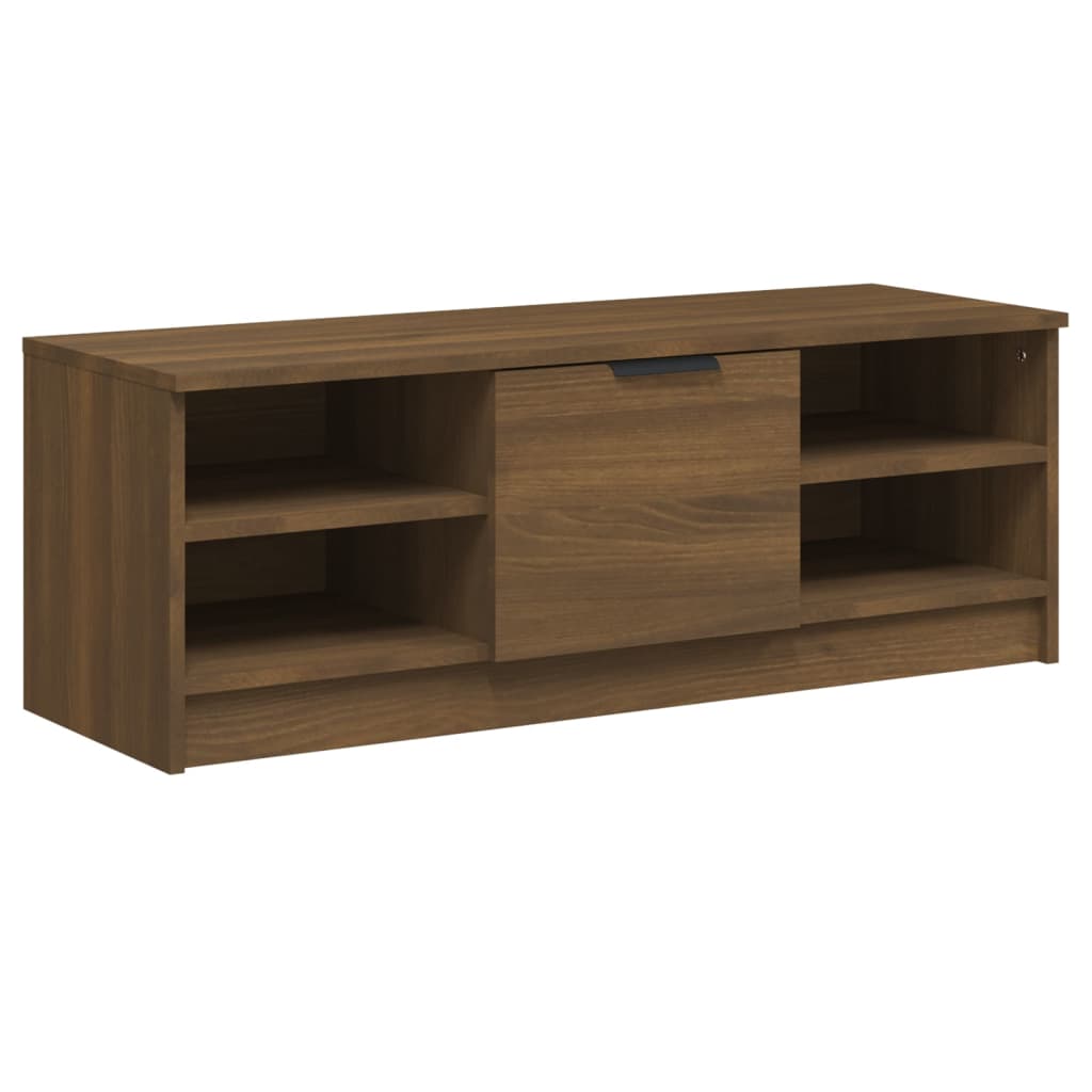 Tv-meubel 102x35,5x36,5 cm bewerkt hout eikenkleurig